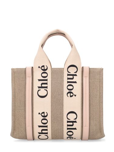 Small Woody Canvas Top Handle Bag - CHLOÉ - Modalova