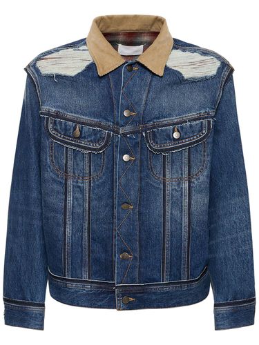 Lasered Cotton Denim Jacket - MAISON MARGIELA - Modalova