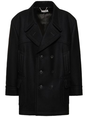 Oversized Wool Blend Coat - MAISON MARGIELA - Modalova