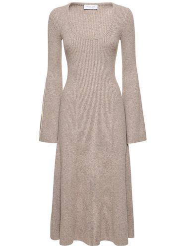 Flared Cashmere Blend Knit Midi Dress - MICHAEL KORS COLLECTION - Modalova