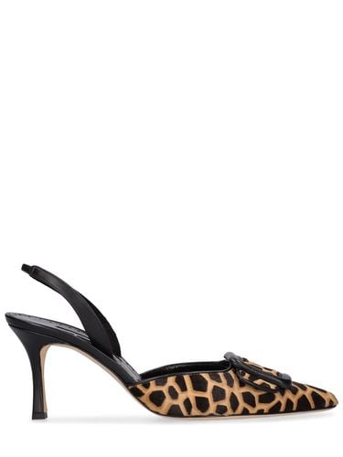 Mm Mayslibi Ponyhair Slingback - MANOLO BLAHNIK - Modalova