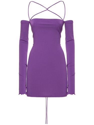 Maddy Crisscross Jersey Mini Dress - THE ANDAMANE - Modalova