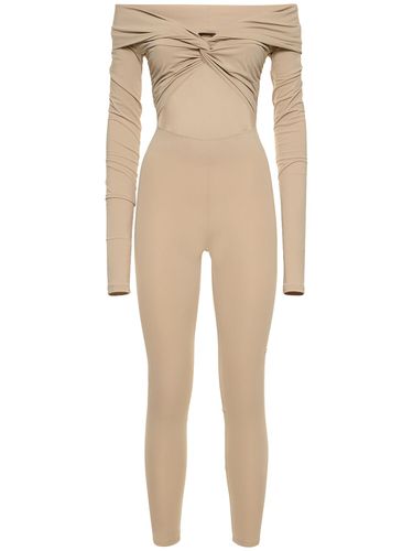 Kendall Matte Lycra Cutout Jumpsuit - THE ANDAMANE - Modalova