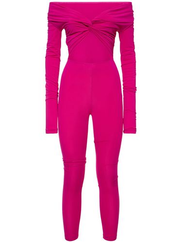 Kendall Matte Lycra Cutout Jumpsuit - THE ANDAMANE - Modalova