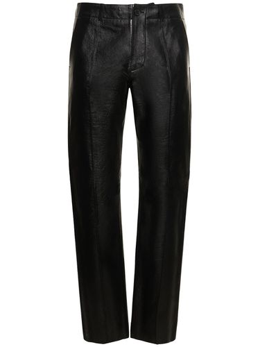 Leather Pants - VERSACE - Modalova