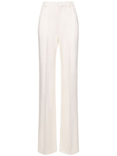 Wool Wide Pants - SAINT LAURENT - Modalova