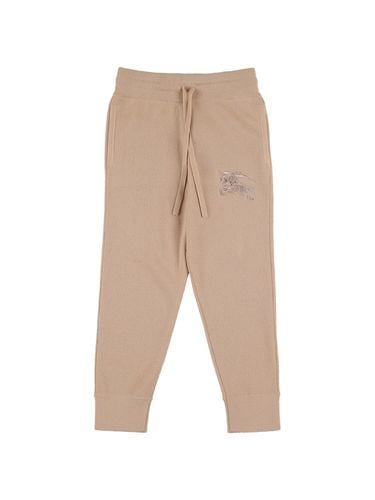 Kaschmir-jogginghose Mit Logo - BURBERRY - Modalova