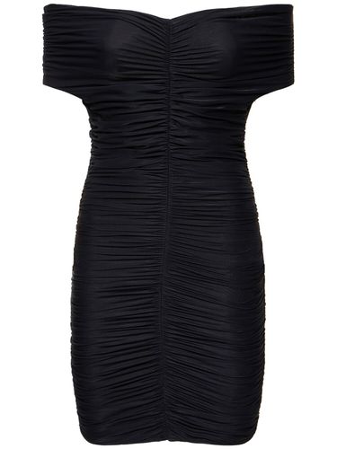 Nicola Gathered Stretch Jersey Minidress - THE ANDAMANE - Modalova