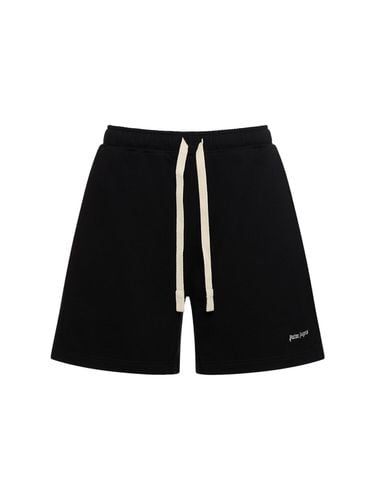 Cotton Sweat Shorts W/logo - PALM ANGELS - Modalova