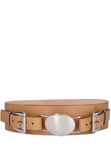 Gloria Leather Double Buckle Large Belt - MICHAEL KORS COLLECTION - Modalova