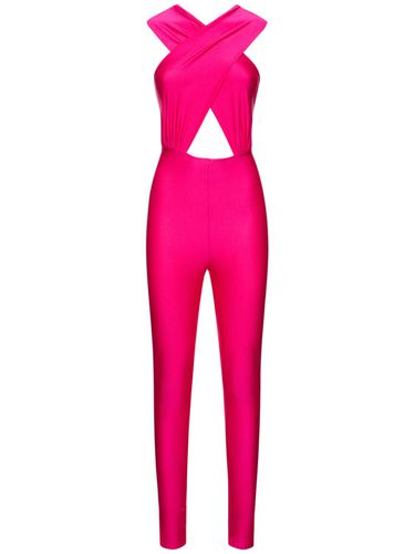 Hola Shiny Stretch Lycra Jumpsuit - THE ANDAMANE - Modalova