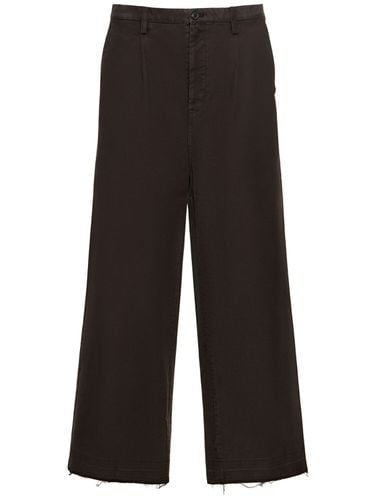 Oversize Bleached Cotton Pants - DOUBLET - Modalova