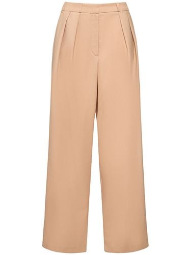 Tansy Pleated Twill Wool Blend Pants - THE FRANKIE SHOP - Modalova