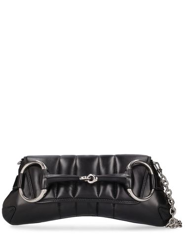 Bolso Mediano Horsebit Chain De Piel - GUCCI - Modalova