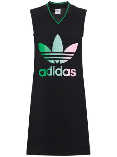 Vestito Con Scollo A V E Stampa Logo - ADIDAS ORIGINALS - Modalova