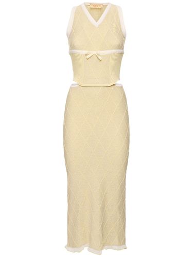 Katrine Vanisè Wool Blend Midi Dress - CORMIO - Modalova