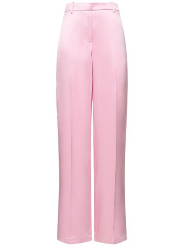 Silk Satin Mid Rise Straight Pants - MAGDA BUTRYM - Modalova