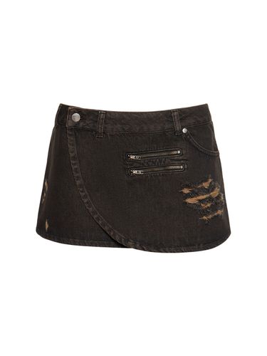 Hunter Cotton Denim Mini Skirt - MIAOU - Modalova