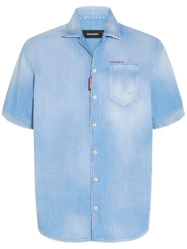 Denim Bowling Shirt - DSQUARED2 - Modalova