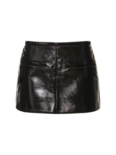 Heritage Vinyl A-line Mini Skirt - COURREGES - Modalova