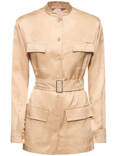 Camicia Solange In Twill Di Seta / Cintura - BURBERRY - Modalova