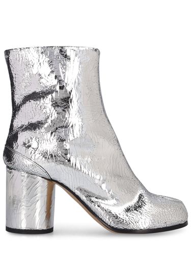 Mm Tabi Crackled Leather Ankle Boots - MAISON MARGIELA - Modalova