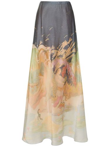 Lyrical Printed Silk Midi Skirt - ZIMMERMANN - Modalova