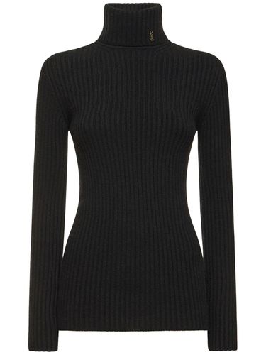 Maille Wool & Cashmere Knit Sweater - SAINT LAURENT - Modalova