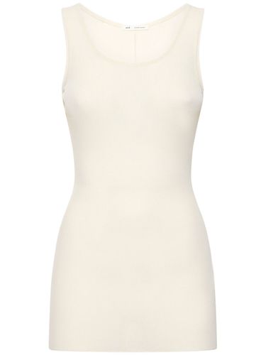 Viscose Blend Tank Top - AMI PARIS - Modalova