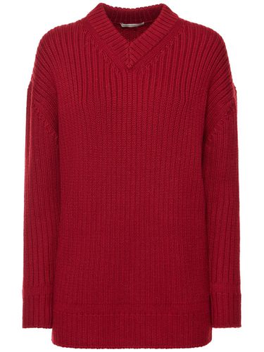 Wool Knit V Neck Sweater - EMILIA WICKSTEAD - Modalova