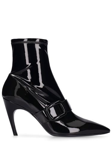 Mm Choc Patent Leather Ankle Boots - ROGER VIVIER - Modalova