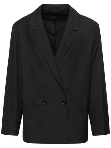 Double Breasted Wool Blend Jacket - LEMAIRE - Modalova