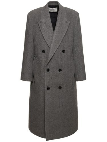 Oversize Double Breast Coat - AMI PARIS - Modalova