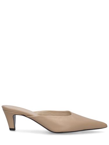 Mm The Leather Mule Pumps - TOTEME - Modalova