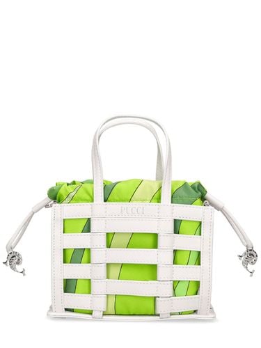 Mini Cage Leather & Silk Bag - PUCCI - Modalova