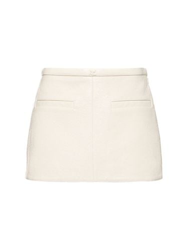 Heritage Vinyl A-line Mini Skirt - COURREGES - Modalova