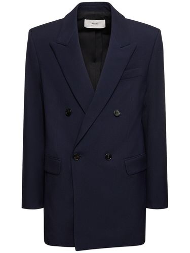 Oversize Double Breast Wool Blazer - AMI PARIS - Modalova