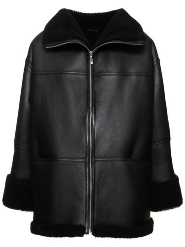 Signature Shearling Zip Coat - TOTEME - Modalova