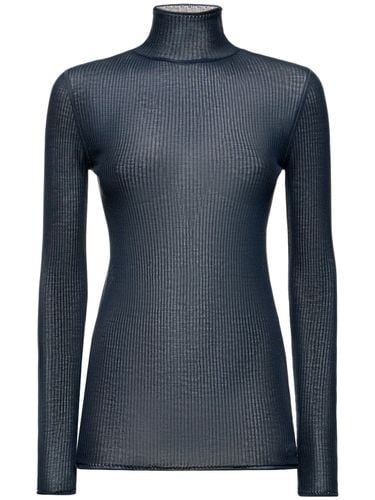 Seamless Ribbed Silk T-shirt - LEMAIRE - Modalova