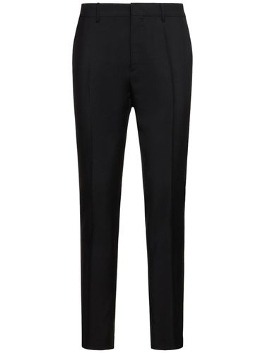 Cigarette Fit Wool Pants - AMI PARIS - Modalova