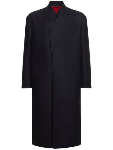 Lightweight Wool Blend Long Coat - FERRARI - Modalova