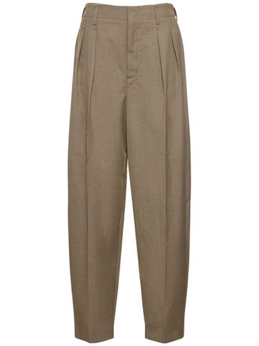 Pantaloni Tapered Fit In Misto Lana Con Pinces - LEMAIRE - Modalova