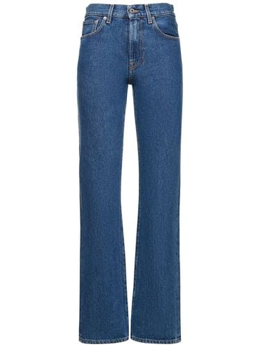 High Waist Denim Straight Jeans - JW ANDERSON - Modalova