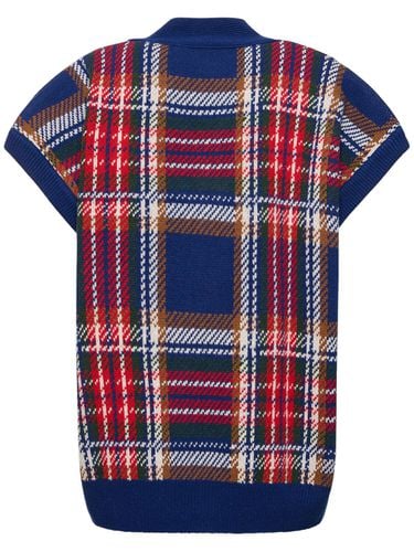 Gilette Check Wool Short-sleeve Sweater - MADE IN TOMBOY - Modalova