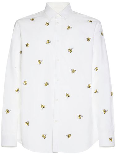 Embroidered Cotton Relaxed Shirt - DSQUARED2 - Modalova