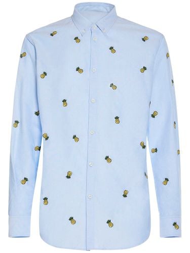 Camisa De Algodón Bordada - DSQUARED2 - Modalova