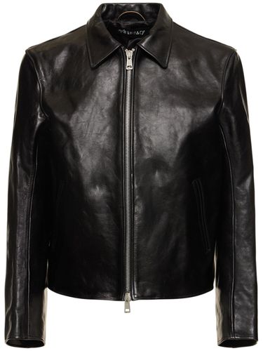 Dyed Leather Moto Jacket - OUR LEGACY - Modalova