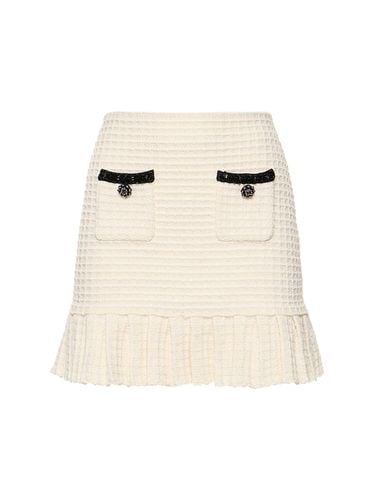 Textured Knit Mini Skirt - SELF-PORTRAIT - Modalova