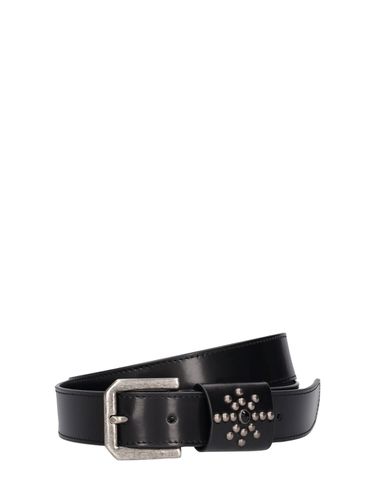 Cm Studded Leather Belt - HTC LOS ANGELES - Modalova