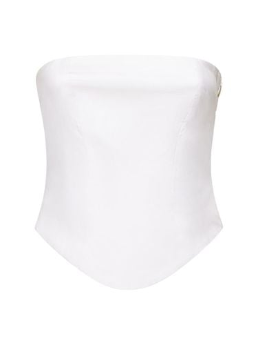 The Demi Cotton Bustier Top - INTERIOR - Modalova